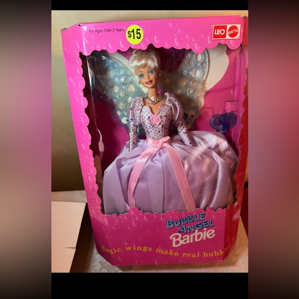 Barbie Bubble Angel Doll - Pink and Purple